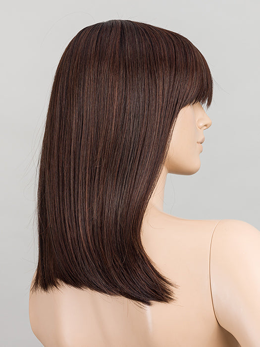 Dark Chocolate Rooted 4.33 | Darkest Brown Blended With Dark Auburn With Shaded Roots