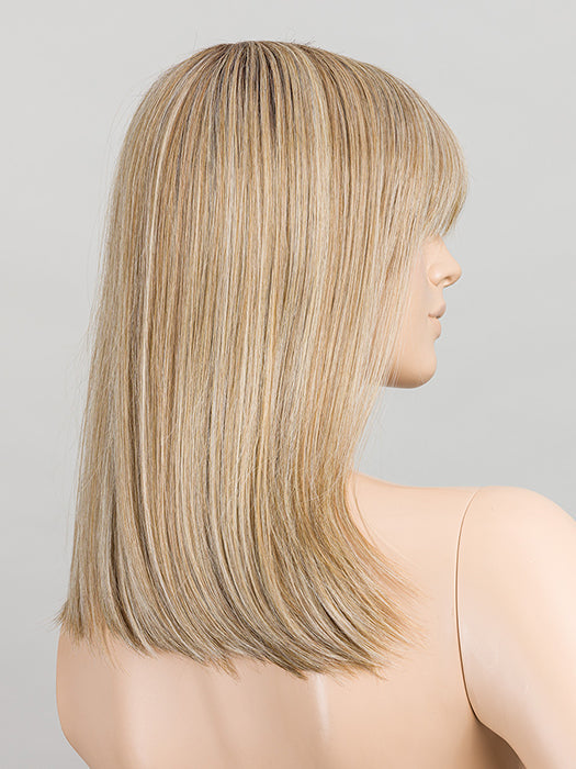Sandy Blonde Rooted 16.22.20 | Medium Blonde, Light Neutral Blonde, And Light Strawberry Blonde Blend With Shaded Roots