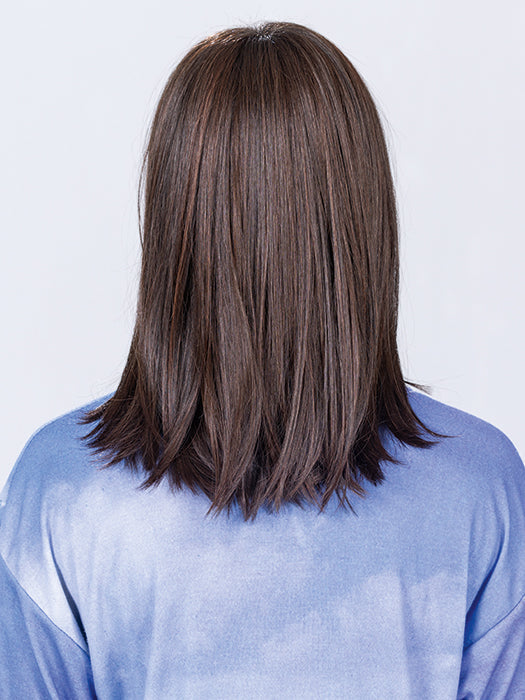 Dark Chocolate Rooted 4.33 | Darkest Brown Blended With Dark Auburn With Shaded Roots