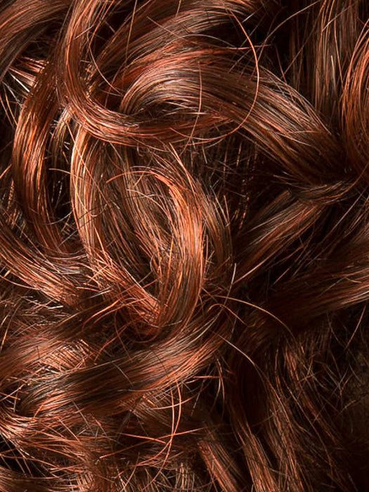 Auburn Rooted 33.130.4 | Dark Auburn, Deep Copper Brown, and Darkest Brown Blend with Shaded Roots