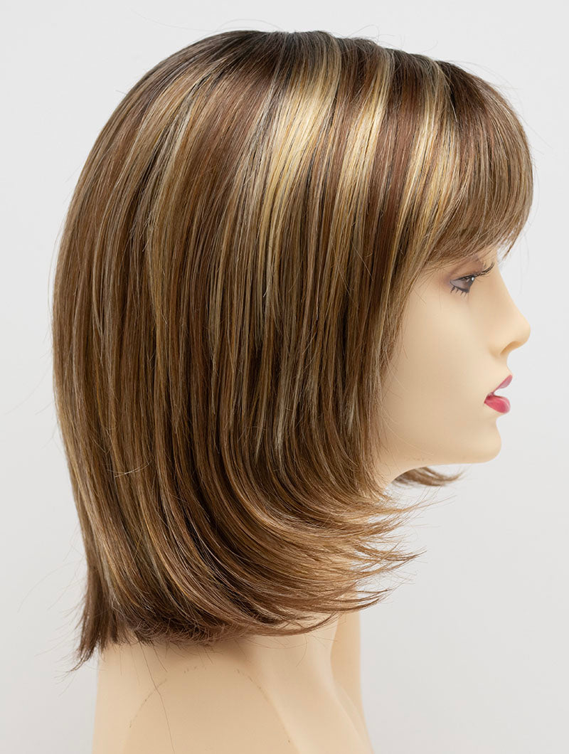 Golden Nutmeg | 27/26/23 R8 | 3-Tone blend of a Cinnamon Brown Base, Chocolate, Brown Roots, and Golden Blonde highlights