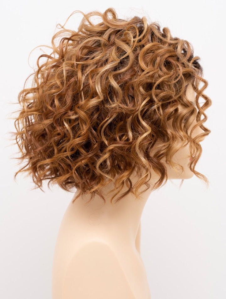 Golden Nutmeg | 27/26/23 R8 | 3-Tone blend of a Cinnamon Brown Base, Chocolate, Brown Roots, and Golden Blonde highlights