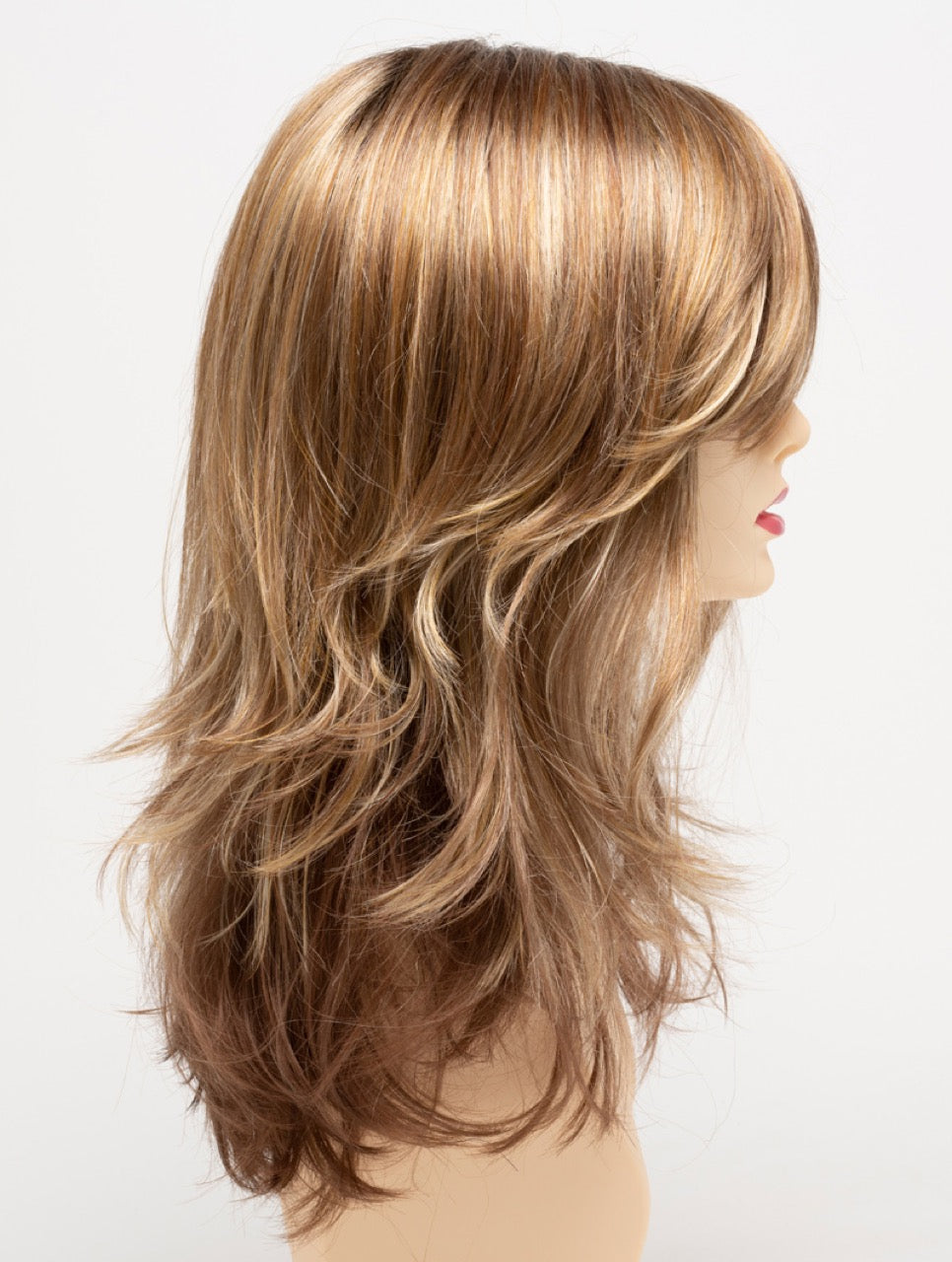 Golden Nutmeg | 27/26/23 R8 | 3-Tone blend of a Cinnamon Brown Base, Chocolate, Brown Roots, and Golden Blonde highlights