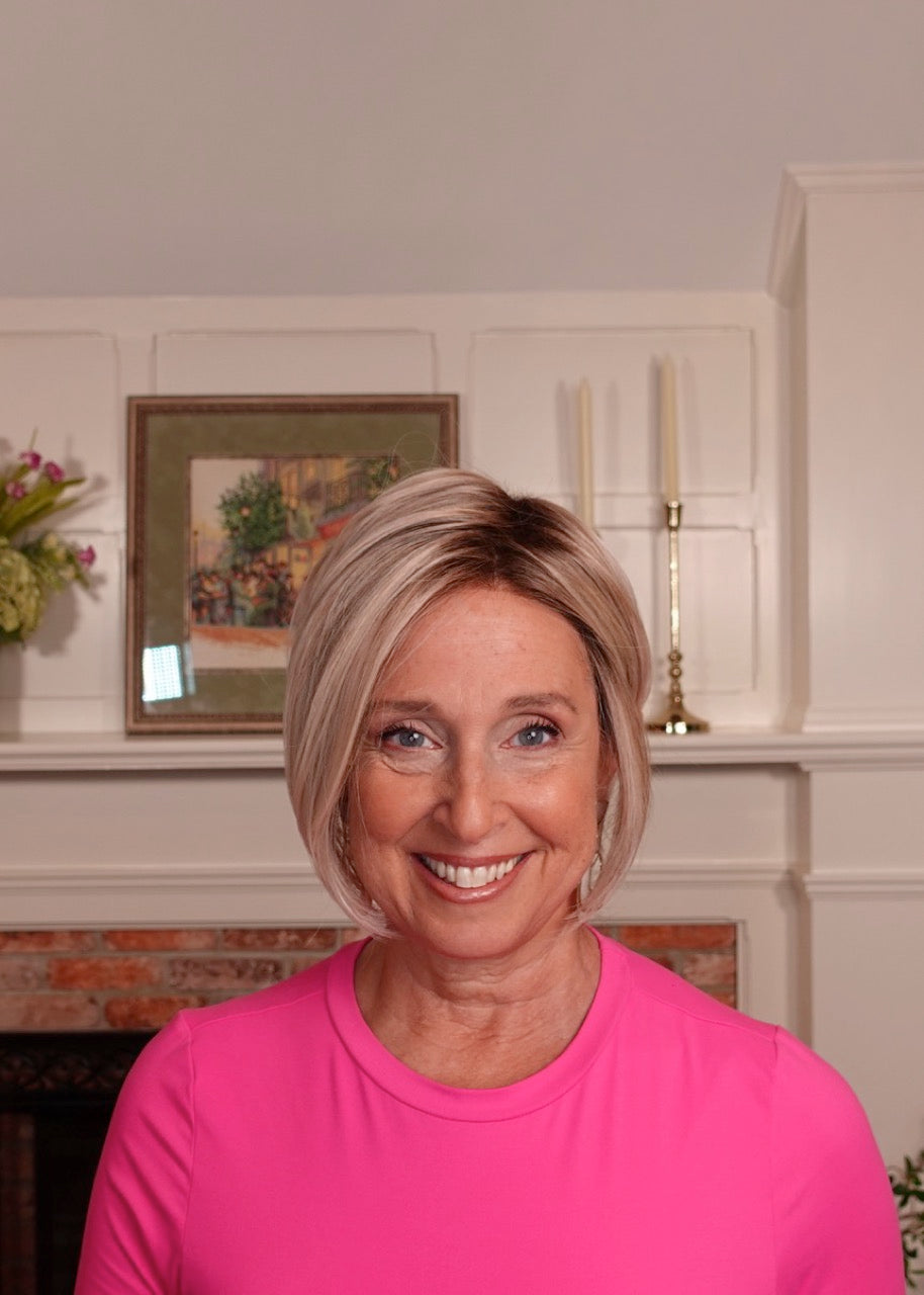 Frannie wearing Ignite in FS17/101S18 Palm Springs Blonde