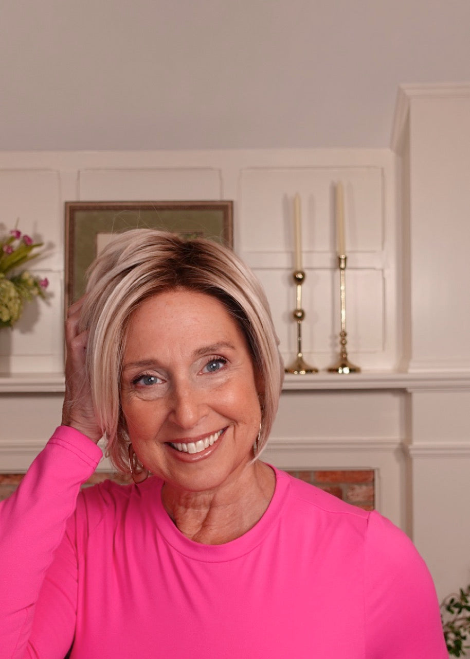 Frannie wearing Ignite in FS17/101S18 Palm Springs Blonde