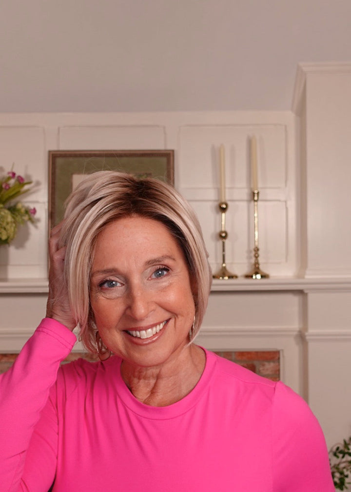 Frannie wearing Ignite in FS17/101S18 Palm Springs Blonde