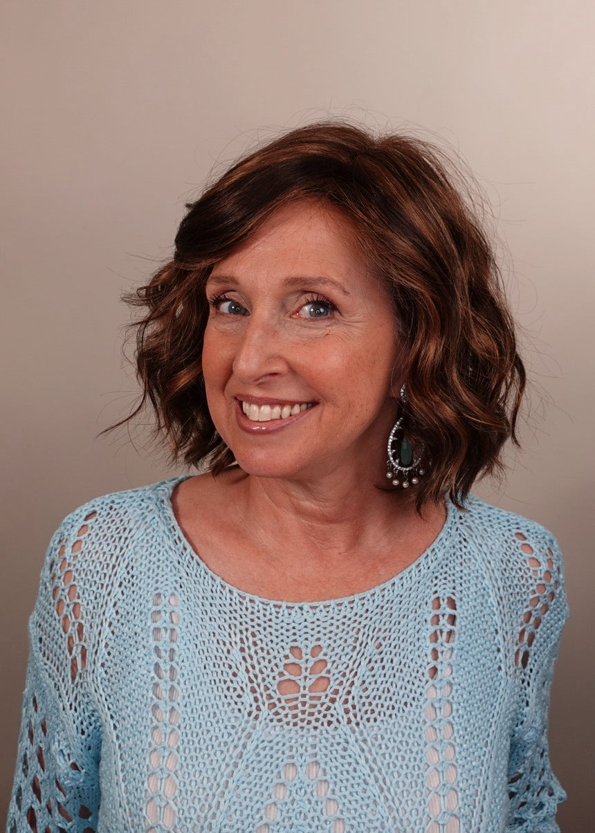 Frannie wearing January in FS6/30/27 Toffee Truffle