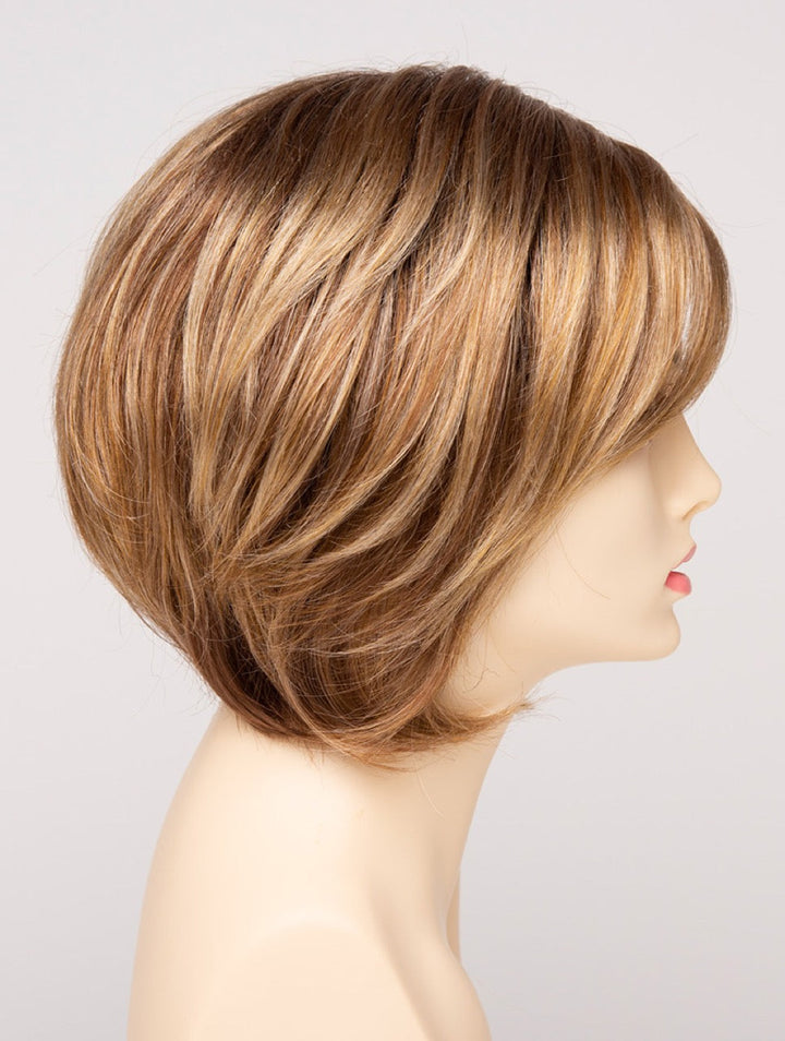 Golden Nutmeg | 27/26/23 R8 | 3-Tone blend of a Cinnamon Brown Base, Chocolate, Brown Roots, and Golden Blonde highlights
