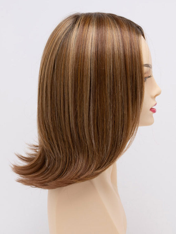 Golden Nutmeg | 27/26/23 R8 | 3-Tone blend of a Cinnamon Brown Base, Chocolate, Brown Roots, and Golden Blonde highlights