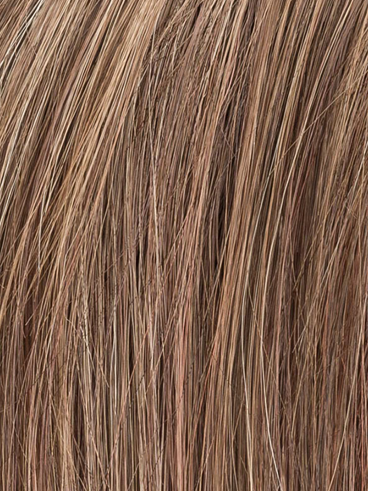 Hot Mocca Rooted 8.30.27.33 | Medium Brown, Light Auburn, Dark Strawberry Blonde, and Dark Auburn Blend with Dark Shaded Roots