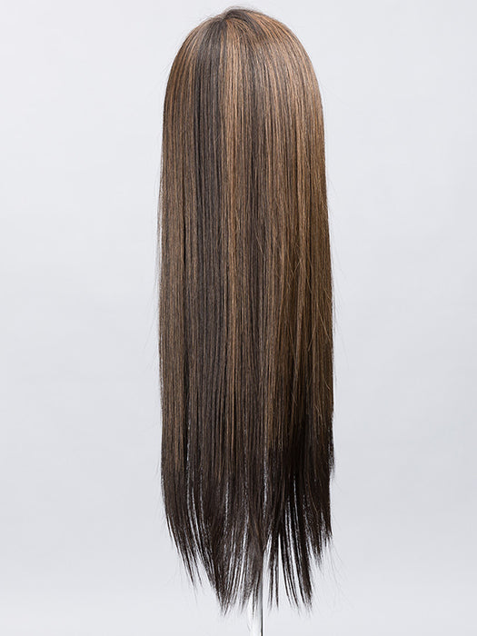 Nougat Lighted 8.30.6.16 | Medium Brown Blended with Light Auburn, Dark Brown and Medium Blonde Blend with Highlights Throughout and Concentrated in the Front