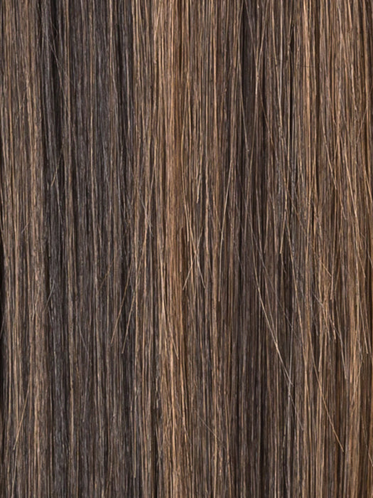 Nougat Lighted 8.30.6.16 | Medium Brown Blended with Light Auburn, Dark Brown and Medium Blonde Blend with Highlights Throughout and Concentrated in the Front