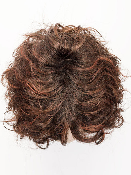 Loop in Auburn Rooted 33.130.4 | Dark Auburn, Deep Copper Brown, and Darkest Brown blend with Dark Shaded Roots