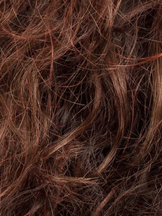 Auburn Rooted 33.130.4 | Dark Auburn, Deep Copper Brown, and Darkest Brown blend with Dark Shaded Roots