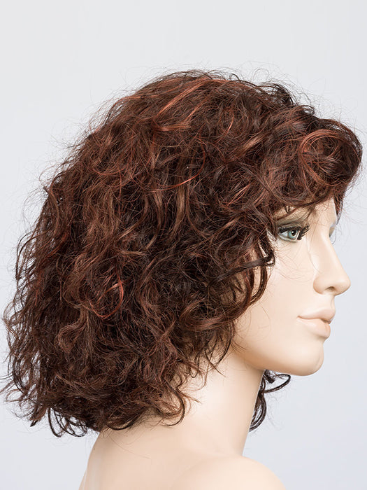 Loop in Auburn Rooted 33.130.4 | Dark Auburn, Deep Copper Brown, and Darkest Brown blend with Dark Shaded Roots