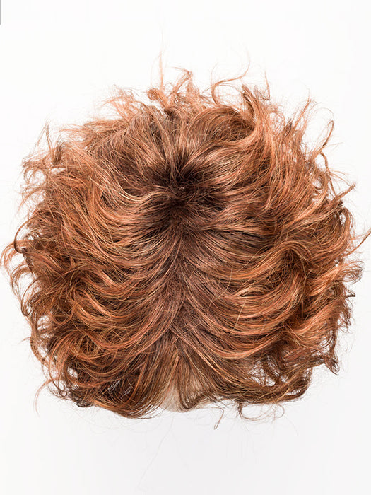 Loop in Safran Red Rooted 29.28.130 | Copper Red, Light Copper Red, and Deep Copper Brown blend with Dark Shaded Roots