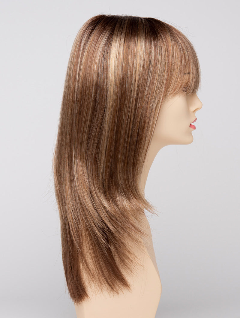 Golden Nutmeg | 27/26/23 R8 | 3-Tone blend of a Cinnamon Brown Base, Chocolate, Brown Roots, and Golden Blonde highlights