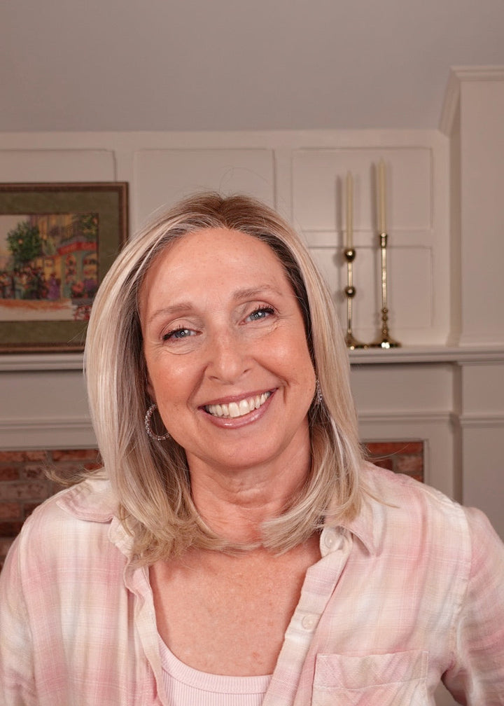 Frannie wearing Malibu in Crushed Almond Blonde-R