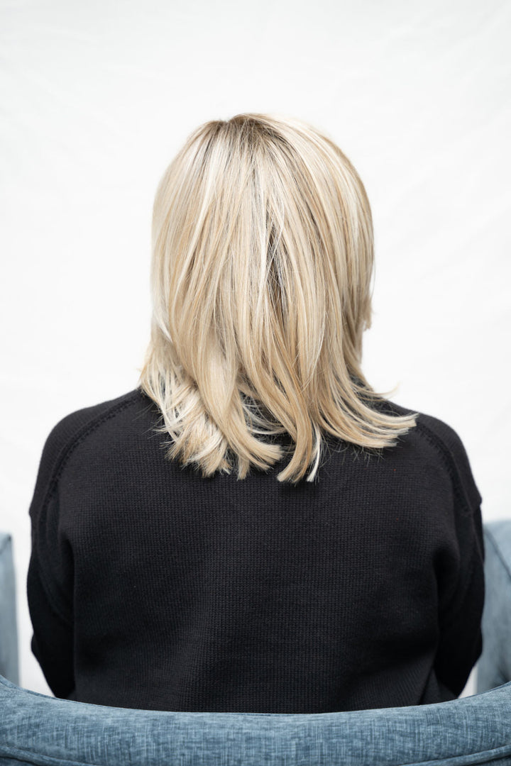Frannie wearing Malibu in Crushed Almond Blonde-R
