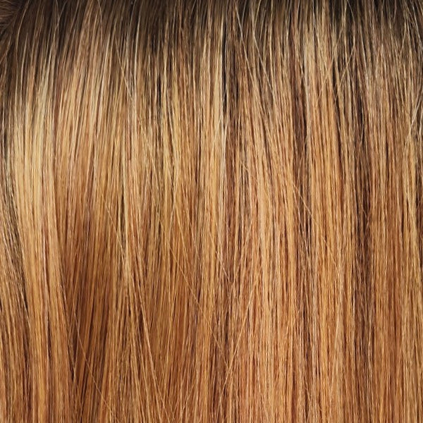 MANDARIN ROOTED | 270 RT10 | Light Auburn / Strawberry Blonde Blend with Golden Brown Roots