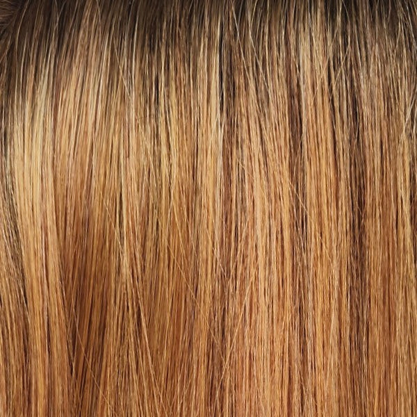 MANDARIN ROOTED 270 RT10 | Light Auburn / Strawberry Blonde Blend with Golden Brown Roots