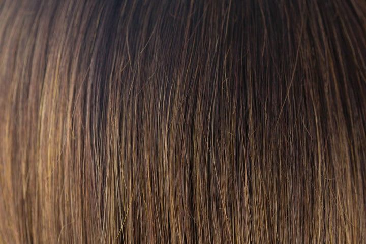 Marble Brown-R | Dark Brown rooted, Medium Brown and Light Honey Brown 50/50 blend"