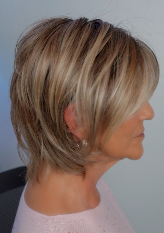 Marlene wearing Boutique Chic in Shaded Cappuccino