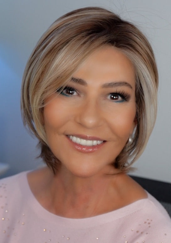 Marlene wearing Boutique Chic in Shaded Cappuccino