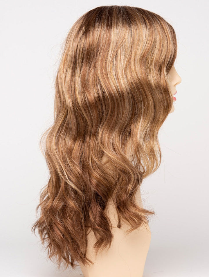 Golden Nutmeg | 27/26/23 R8 | 3-Tone blend of a Cinnamon Brown Base, Chocolate, Brown Roots, and Golden Blonde highlights