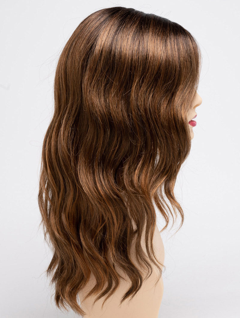 Saffron Spice | 24/33/35 R2 | Rooted Warm Light Brown with Lowlights