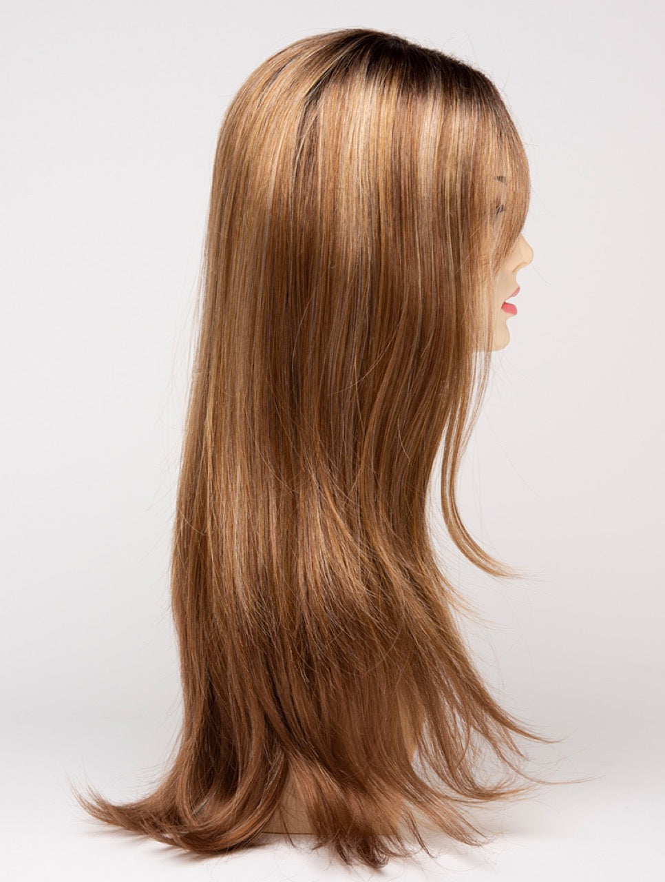 Golden Nutmeg | 27/26/23 R8 | 3-Tone blend of a Cinnamon Brown Base, Chocolate, Brown Roots, and Golden Blonde highlights