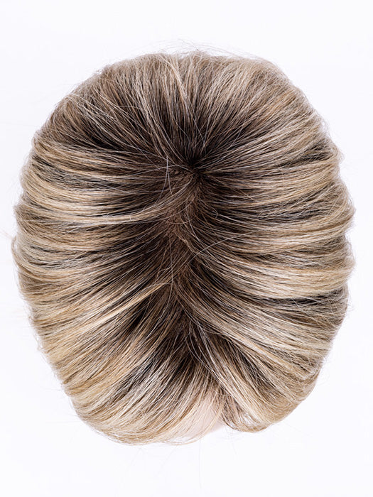 Champagne Rooted 24.25.20 | Lightest Ash Blonde and Lightest Golden Blonde with Light Strawberry Blonde Blend and Shaded Roots