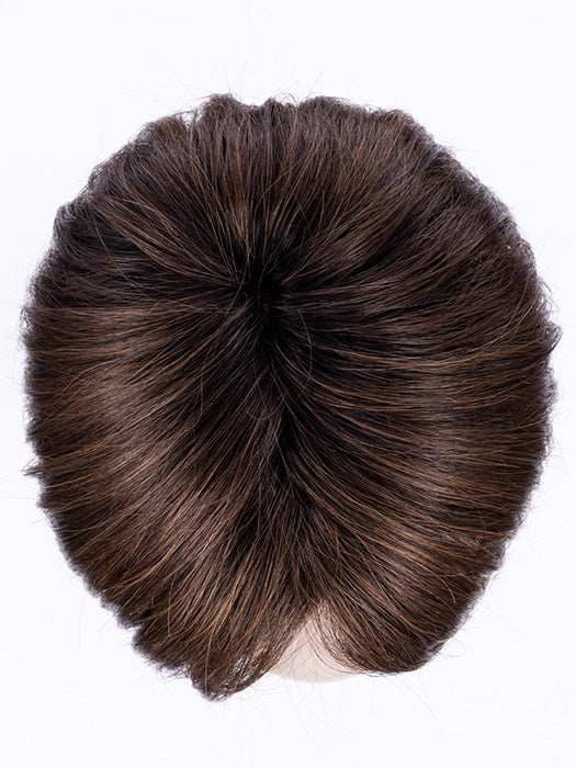 Chocolate Rooted 8.30.27.6 | Medium and Dark Brown with Light Auburn and Dark Strawberry Blonde Blend with Shaded Roots