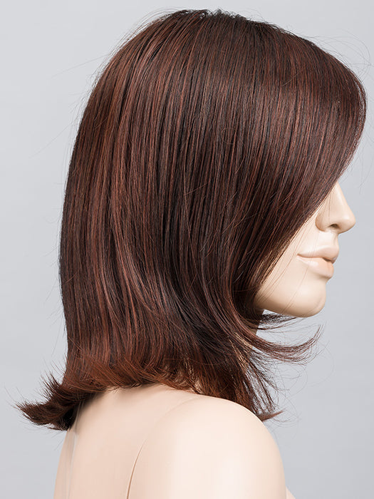 Dark Auburn Rooted 33.130.2 | Dark Auburn and Deep Copper Brown with Black/Dark Brown Blend and Shaded Roots