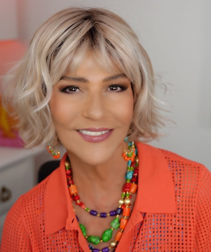 Marlene wearing Miami in Milkshake Blonde-R