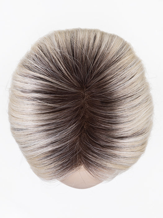 Light Champagne Rooted 23.25.24 | Lightest Pale Blonde And Lightest Golden Blonde With Lightest Ash Blonde Blend And Shaded Roots