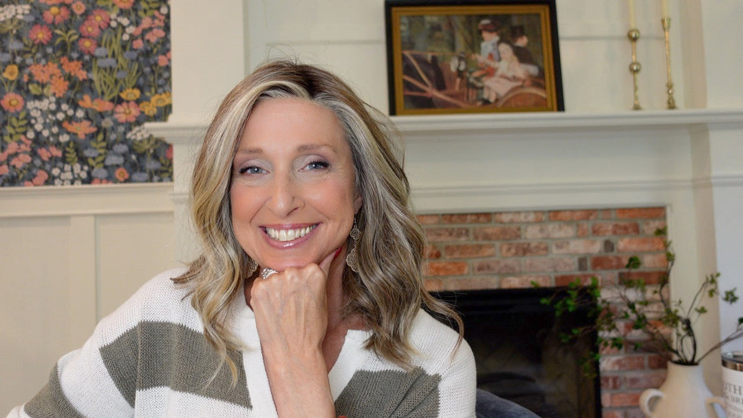 Frannie wearing Miu in Sunkissed Almond Blonde-R