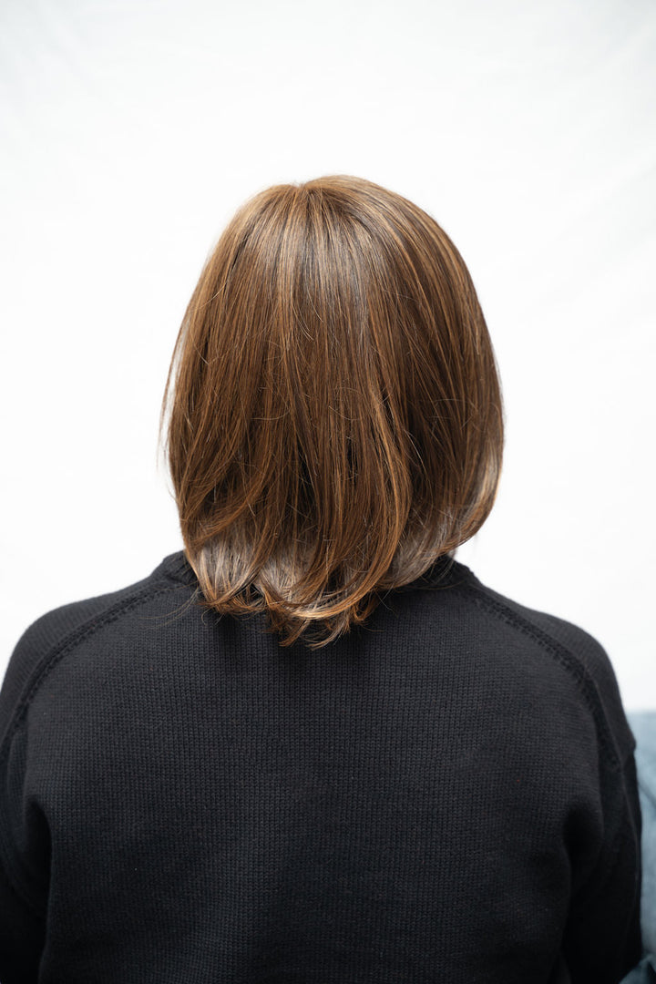 Frannie wearing Montecito in Mocha Maple Brown