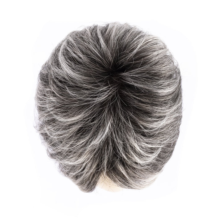 Dark Grey Shaded 51.44.39 | Black/Dark Brown, Darkest Brown, and Lightest Brown with Grey Blend and Shaded Roots