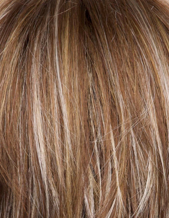 Icy Oak-SR | Warm medium brown base with golden blond+ white gold highlights, soft shadowed root effect