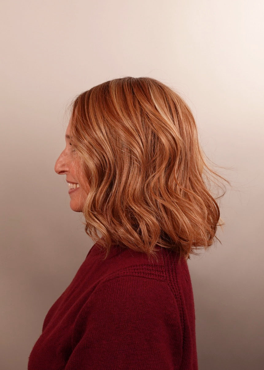 Frannie wearing Yui in Glazed Caramel-R