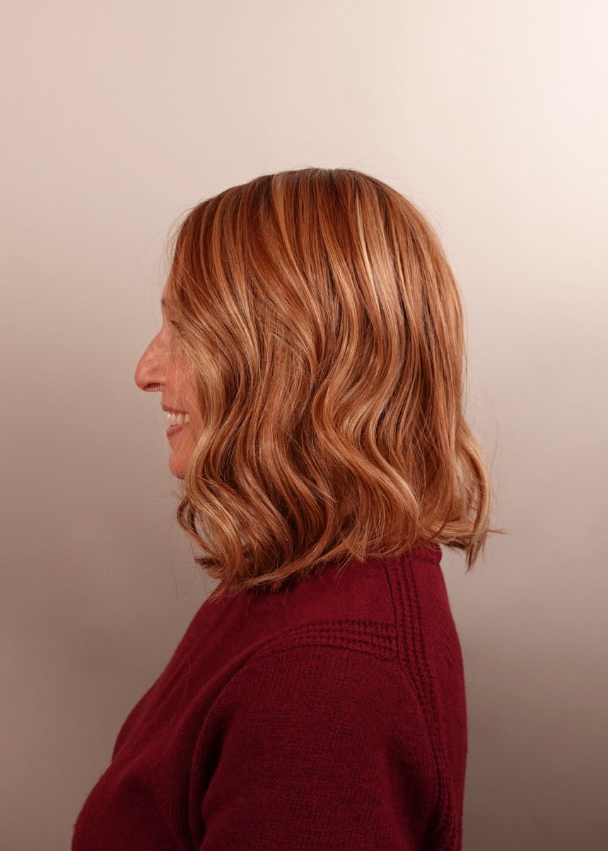Frannie wearing Yui in Glazed Caramel-R