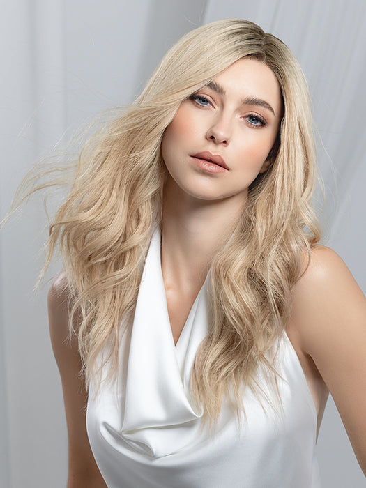 Pearl Blonde Rooted 101.24.16 | Pearl Platinum, Lightest Ash Blonde And Medium Blonde Blend With Shaded Roots