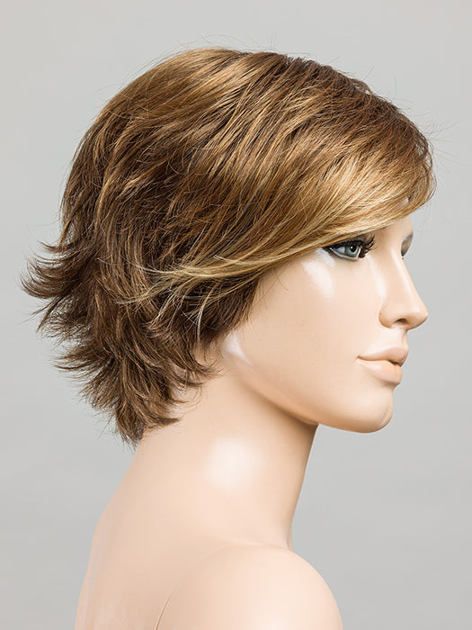 Mocca Lighted 830.12.20 | Medium Brown Blended With Light Auburn And Lightest Brown And Light Strawberry Blonde Blend With Highlights Throughout And Concentrated In The Front