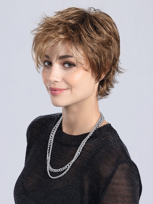 Mocca Lighted 830.12.20 | Medium Brown Blended With Light Auburn And Lightest Brown And Light Strawberry Blonde Blend With Highlights Throughout And Concentrated In The Front