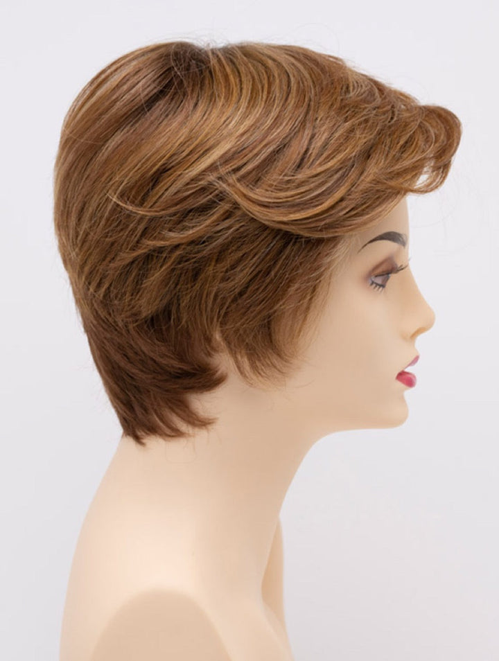 Golden Nutmeg | 27/26/23 R8 | 3-Tone blend of a Cinnamon Brown Base, Chocolate, Brown Roots, and Golden Blonde highlights