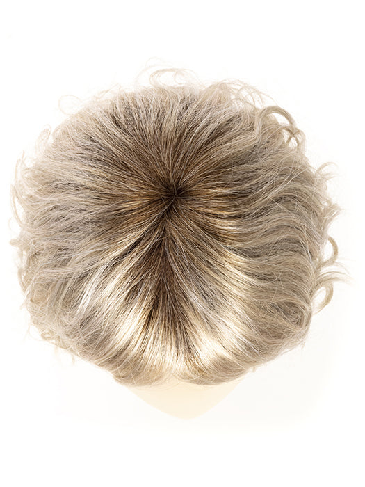 Platin Blonde Shaded 60.24.1001 | Pure white, Light Blonde, and White Blonde blend with dark shaded roots