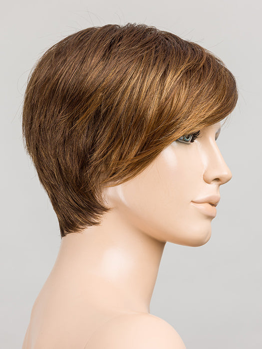 Chocolate Lighted 830.9.31 | Medium Brown With Light Auburn And Medium Warm Brown Blended With Light Reddish Auburn With Highlights Throughout And Concentrated In The Front