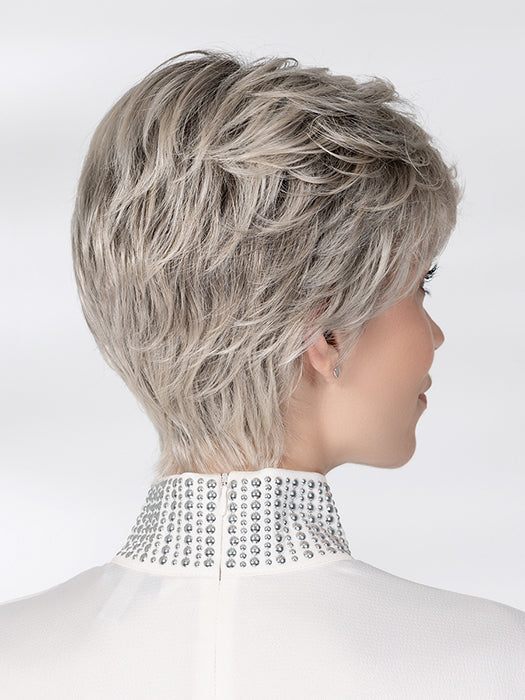 Silver Blonde Rooted 60.24 | Pearl White And Lightest Ash Blonde Blend With Shaded Roots