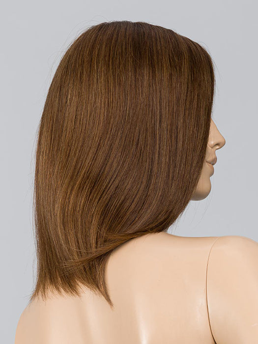 Chocolate Rooted 830.9.6 | Medium Brown Blended With Light Auburn Medium Warm Brown And Dark Brown Blend With Shaded Roots